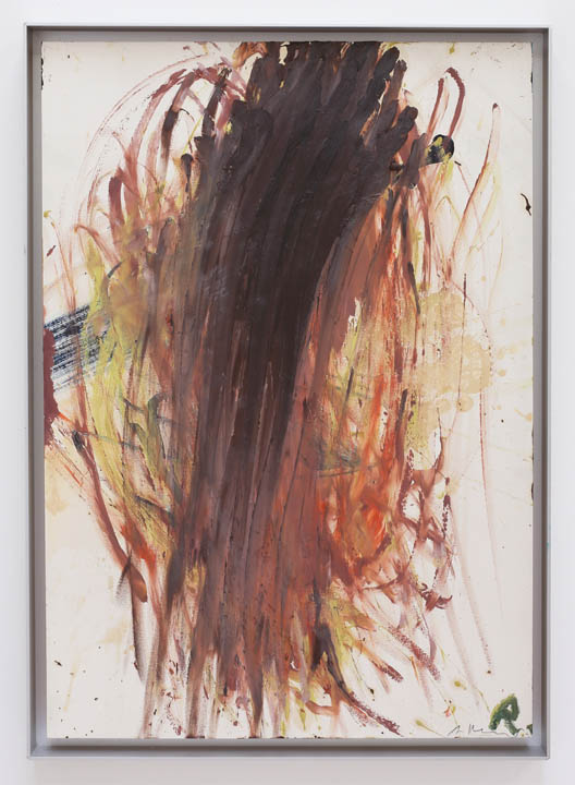 Arnulf Rainer, Ohne Titel, aus der Serie Hand-und Fingermalereien (AR4), 1981-1983, Öl auf Karton auf Holz, 73,5 x 51 cm